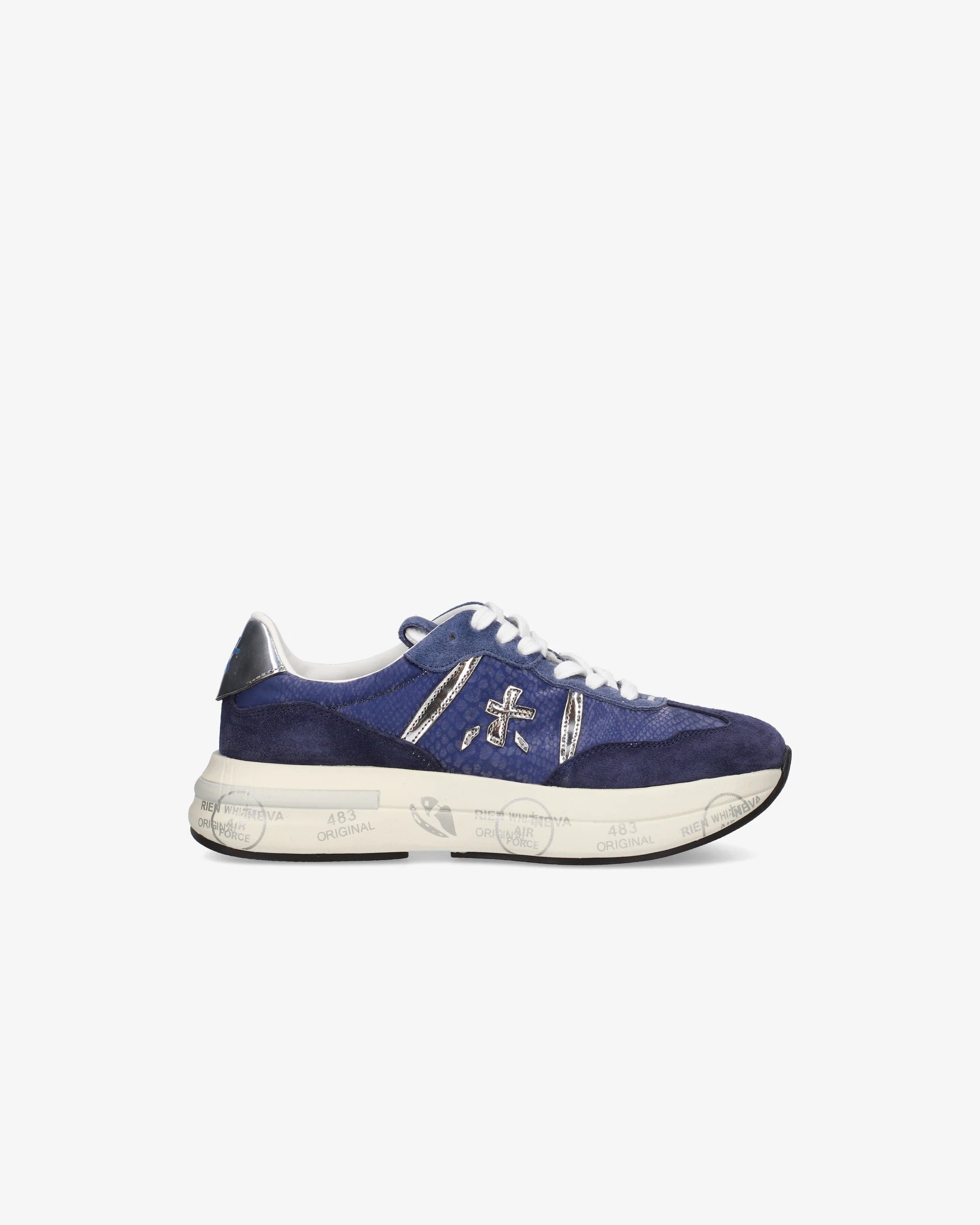 スニーカー PREMIATA Women Sneakers CASSIE VAR 7388 Blue Premiata Cassie 7388 blue leather sneaker | H-Brands