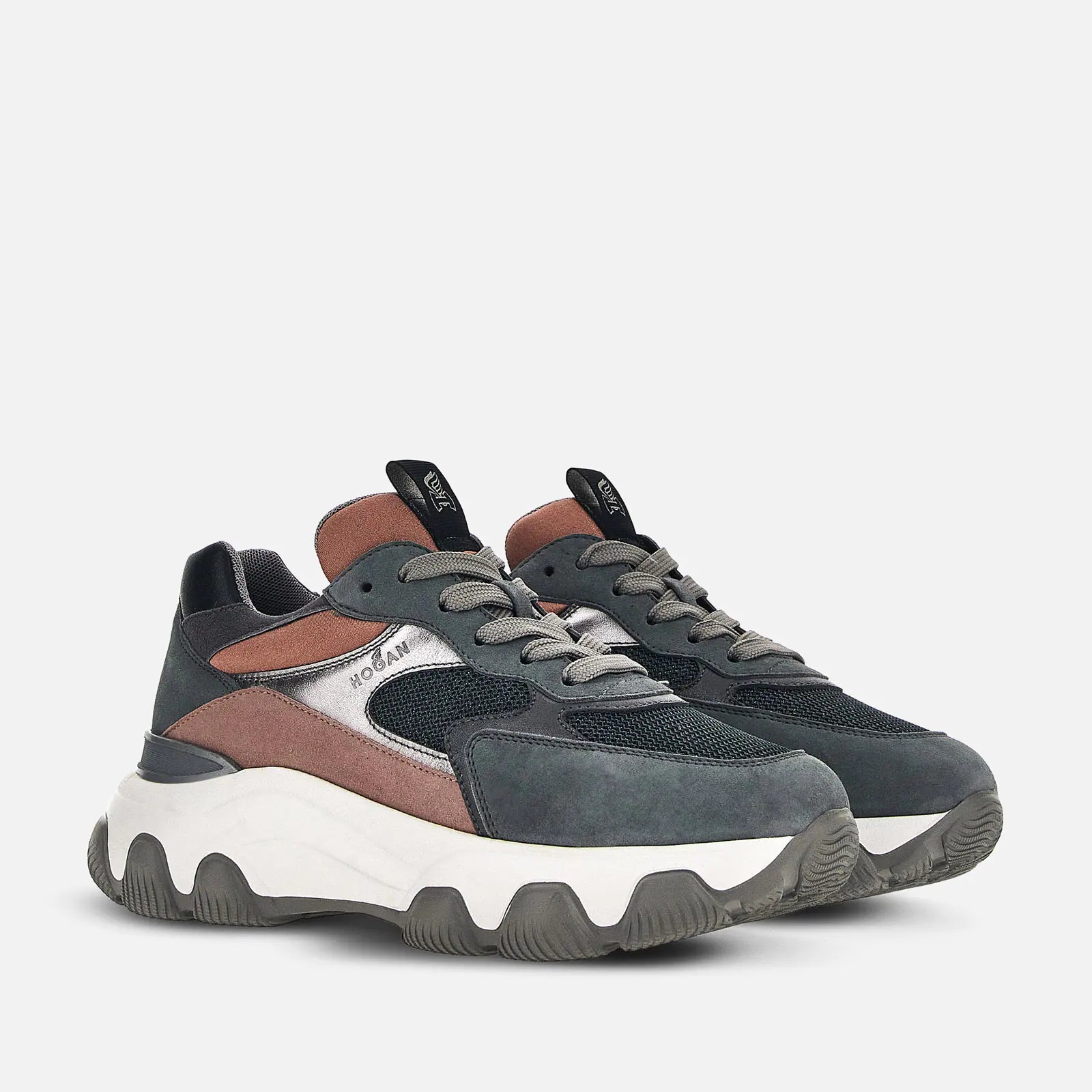 HOGAN HYPERACTIVE HXW5400DG6097M 0YPS SNEAKER DONNA GRIGIO ROSA Ferrario Luino
